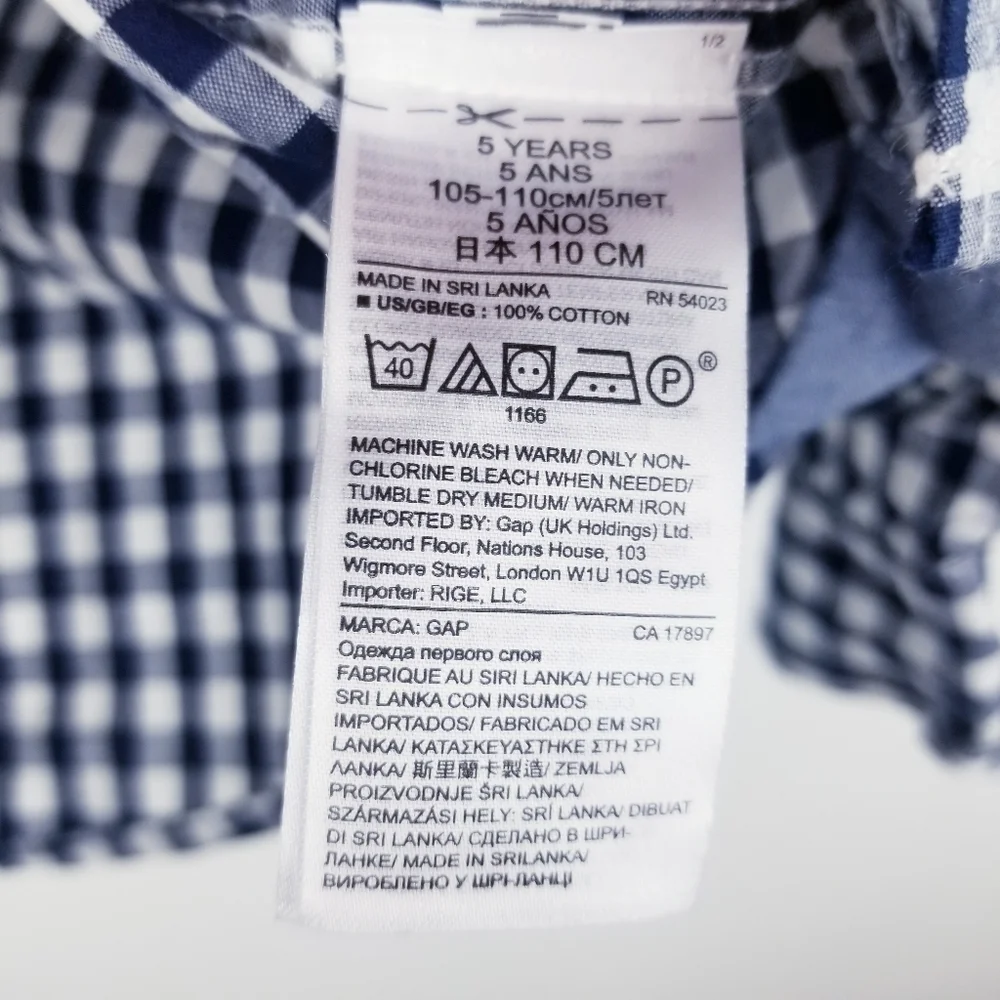 Gap Boy's Toddler Button Front Shirt NWT size 5T
